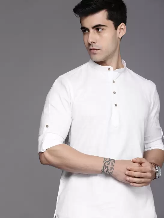 Men Solid Kurta - image 6
