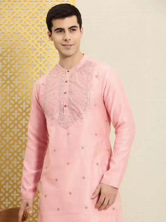 Men Yoke Design Jashn Kurta - image 6