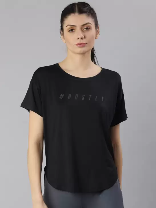 Women Typography Printed Dri-FIT T-shirt - image 6