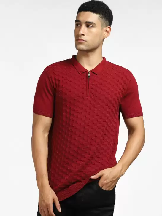 Men Striped V-Neck T-shirt - image 6