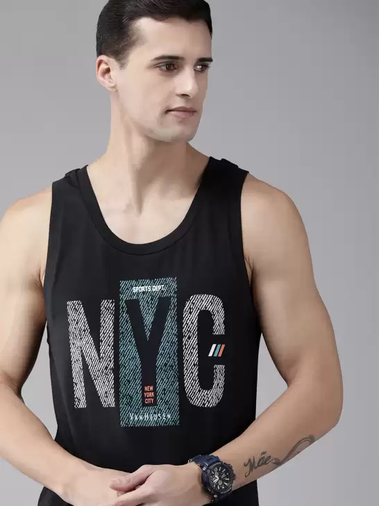 Men Printed Innerwear Vest - image 6