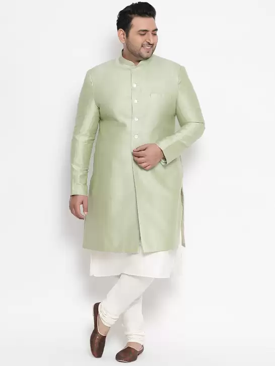 Men Solid Sherwani - image 6