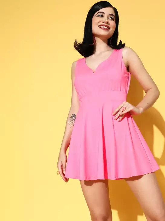Women Solid Resort Wear - image 6