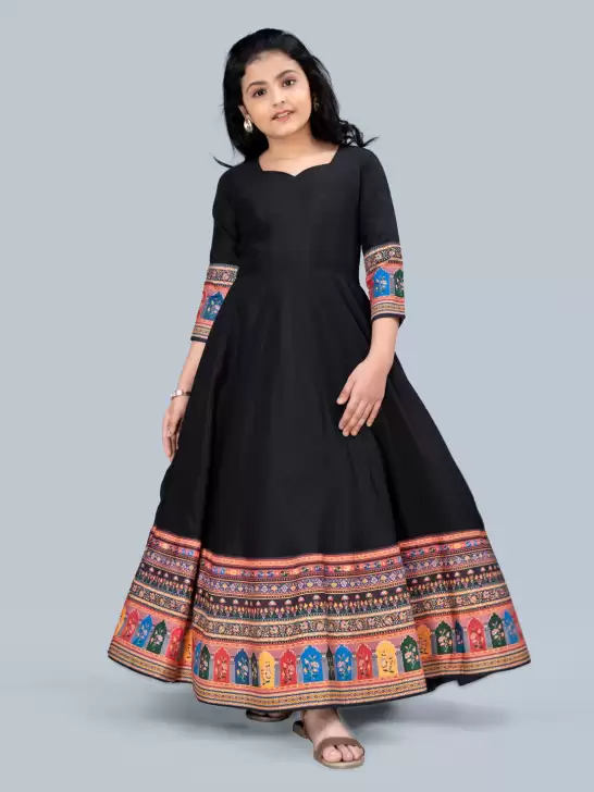 Ethnic Motifs Crepe Maxi Dress - image 6