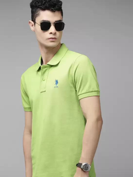 Men Polo Collar Slim Fit T-shirt - image 6