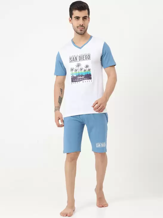 Men Printed Night suit - image 6