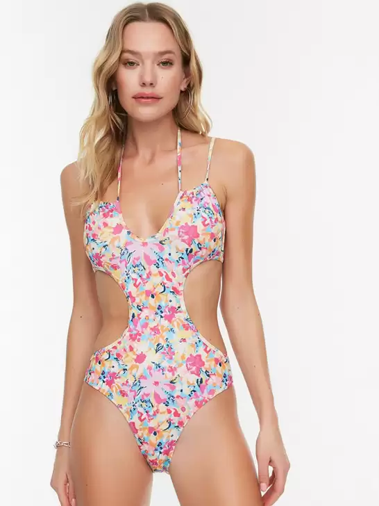Women  Printed Swim Bodysuit - image 6