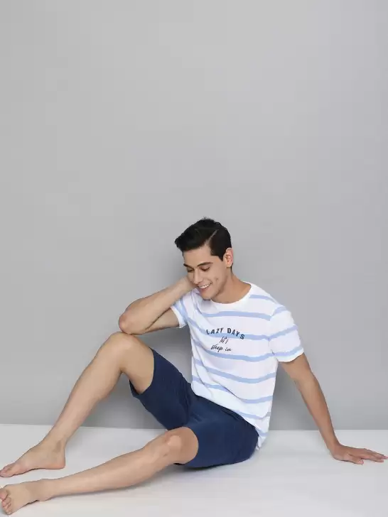 Men Striped Night Suit - image 6