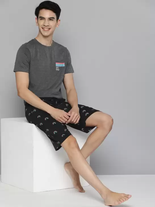 Men Typography Night suit - image 6