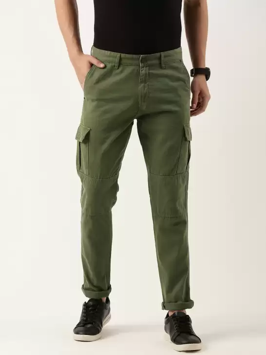 Men Cotton Slim Fit Cargos - image 6