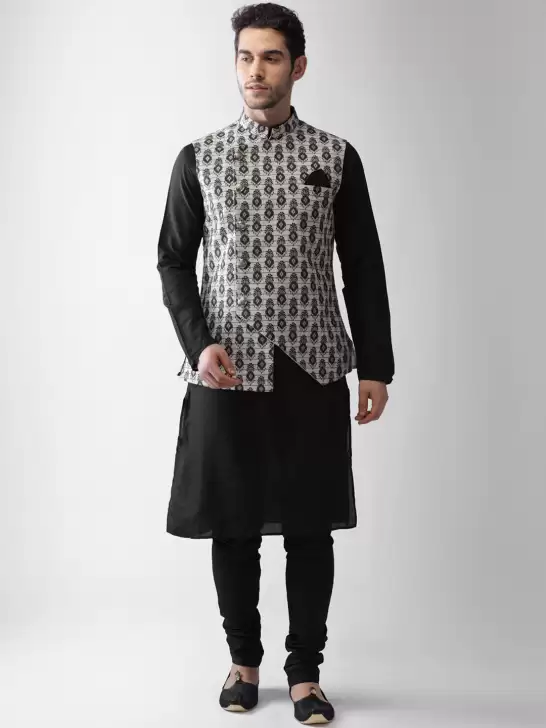Men Nehru Jacket Kurta Set - image 6