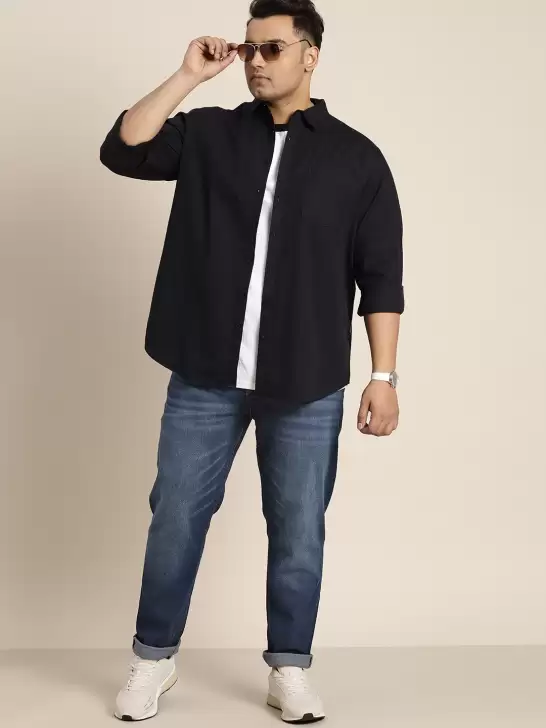 Men Plus Size Tapered Jeans - image 6