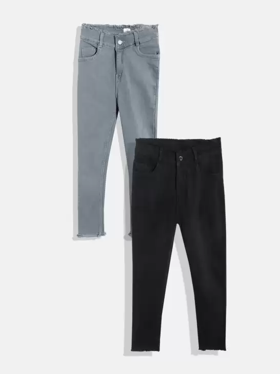 Girls Pack of 2 Slim Fit Jeans - image 6