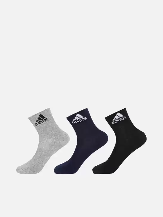 Men  Pack Of 3 Solid Ankle-Length  Socks - image 6