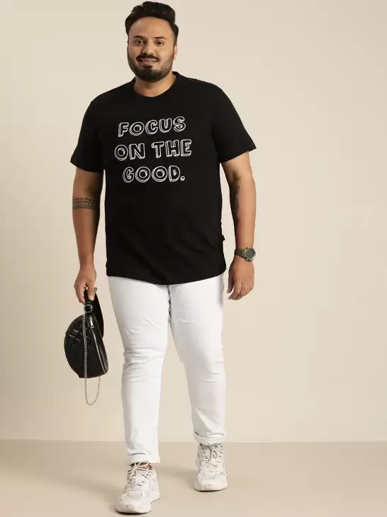 Men Plus Size Printed T-shirt - image 6