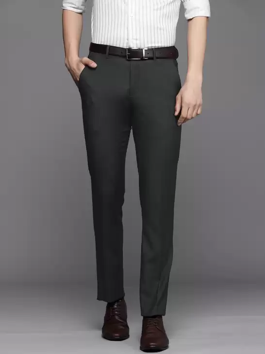 Men Slim Fit Formal Trousers - image 6