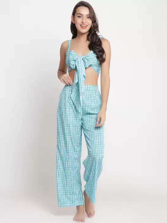 Women Checked Cover Up Set - image 6