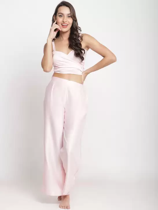 Women Solid Swimwear Set - image 6
