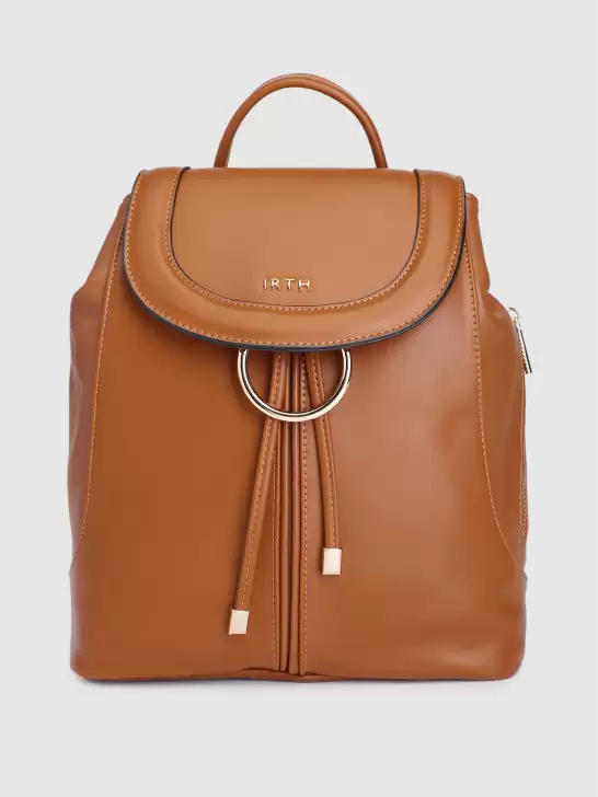 Women Solid Backpack - image 6