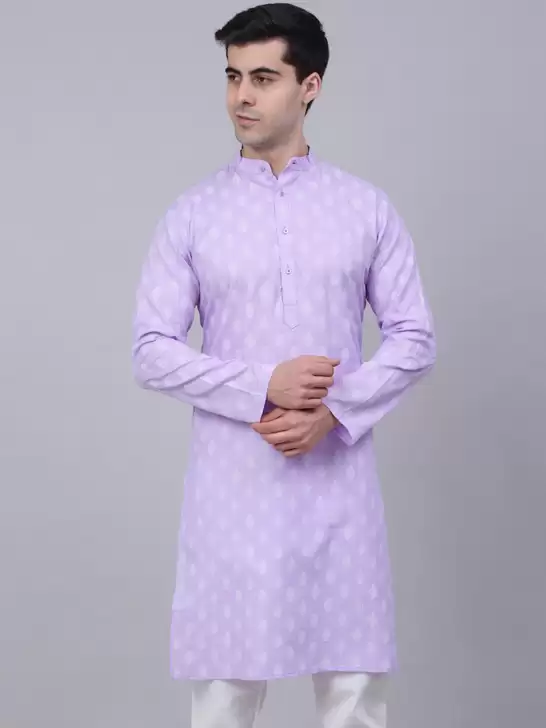 Men Printed Cotton Kurta - image 6