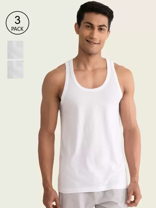 Men Pack Of 3 NEO-Cotton Vests - image 6