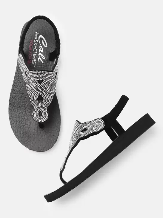 Women Embellished TStrap Flats - image 6