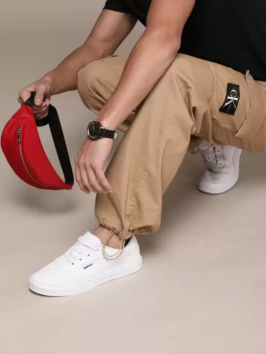 Men Pure Cotton Cargo Trousers - image 6