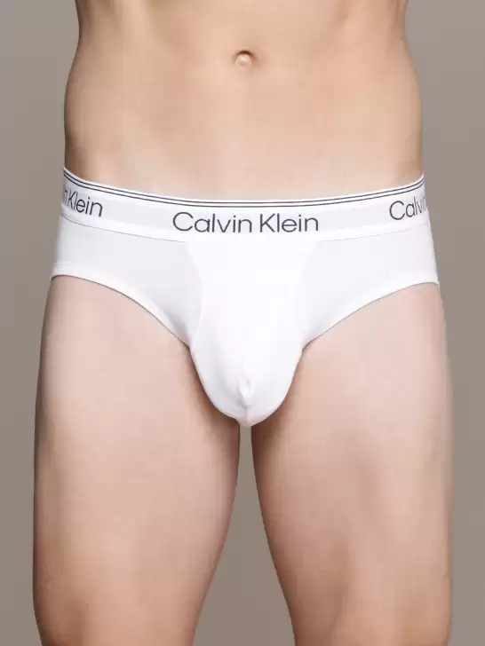 Men Solid Knitted Basic Briefs - image 6
