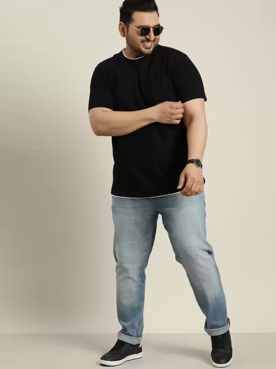 Men Plus Size Tapered Jeans - image 6