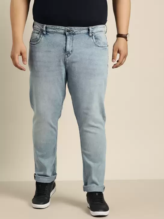 Men Plus Size Tapered Jeans - image 6