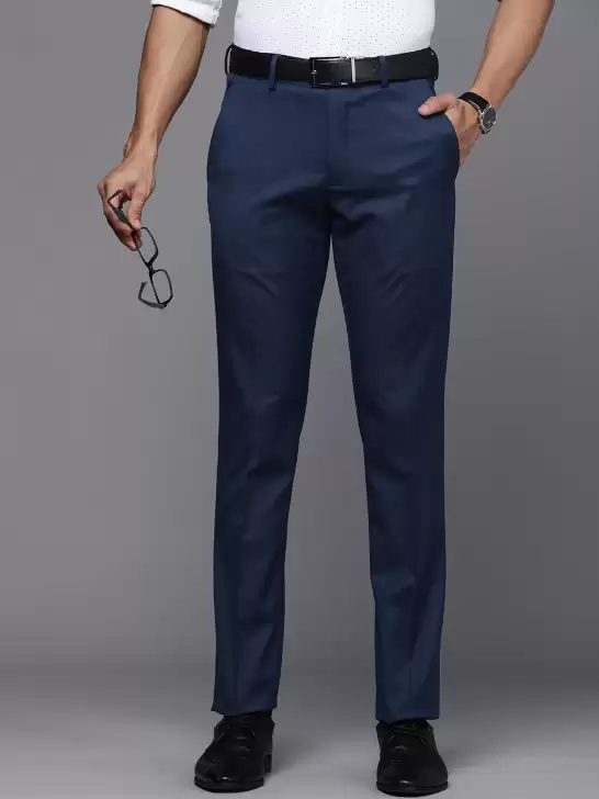 Men Slim Fit Formal Trousers - image 6
