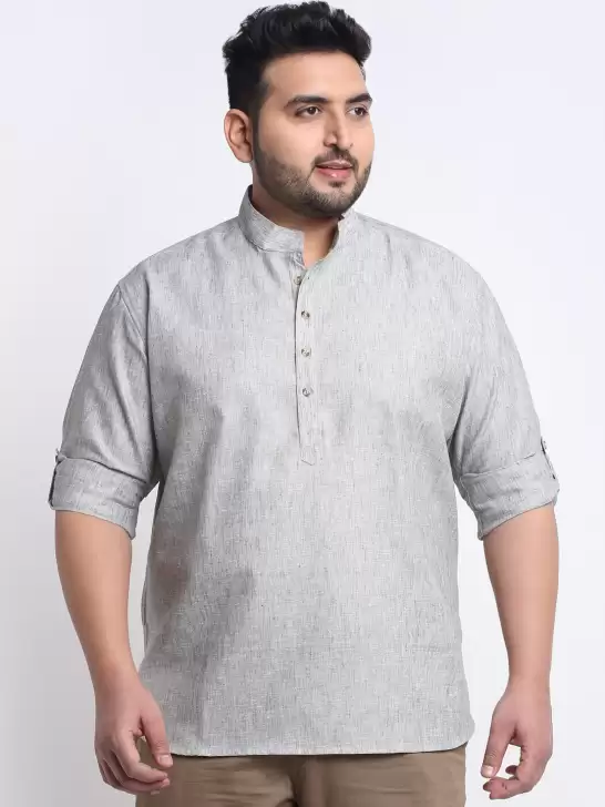Men Plus size Cotton Kurta - image 6