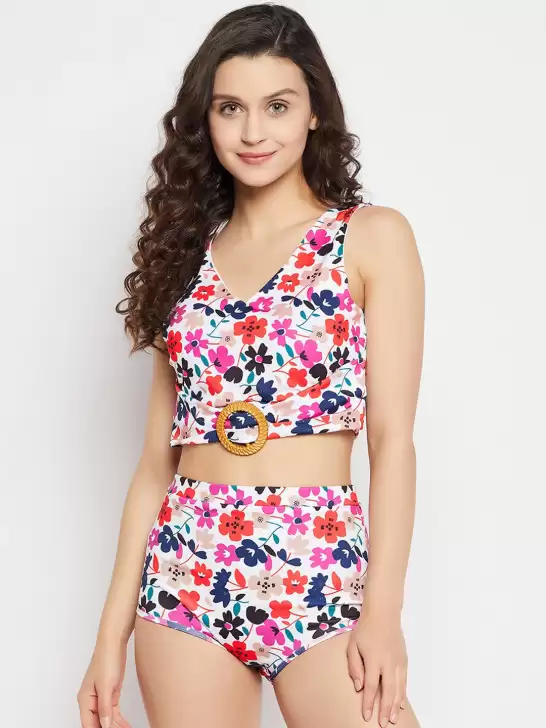 Women Printed Two Piece Swim Set - image 6