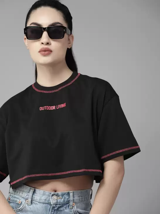 Cotton Boxy Super Crop T-shirt - image 6