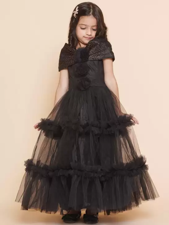 Floral Net Maxi Dress - image 6