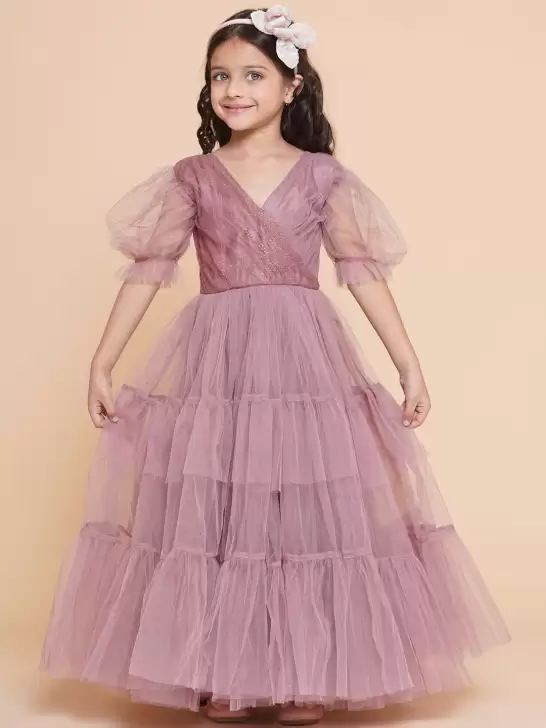 Girls Net Maxi Dress - image 6