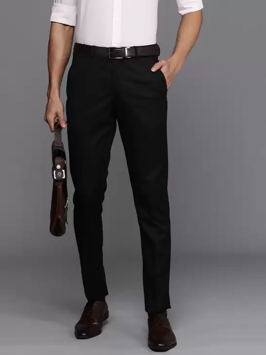 Men Slim Fit Formal Trousers - image 6