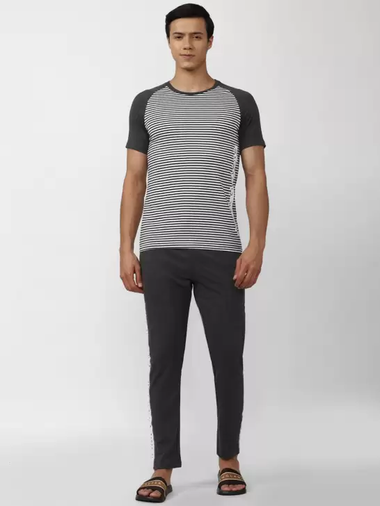 Men Striped Night suit - image 6