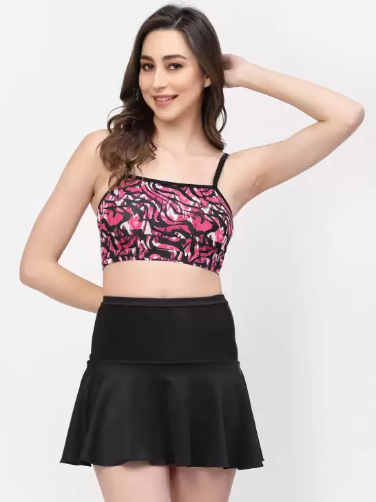 Women Printed Two Piece Tankini Swimwear Set - image 6