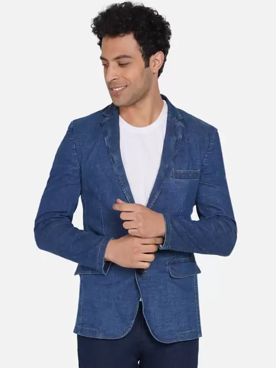 Men Single-Breasted Blazer - image 6