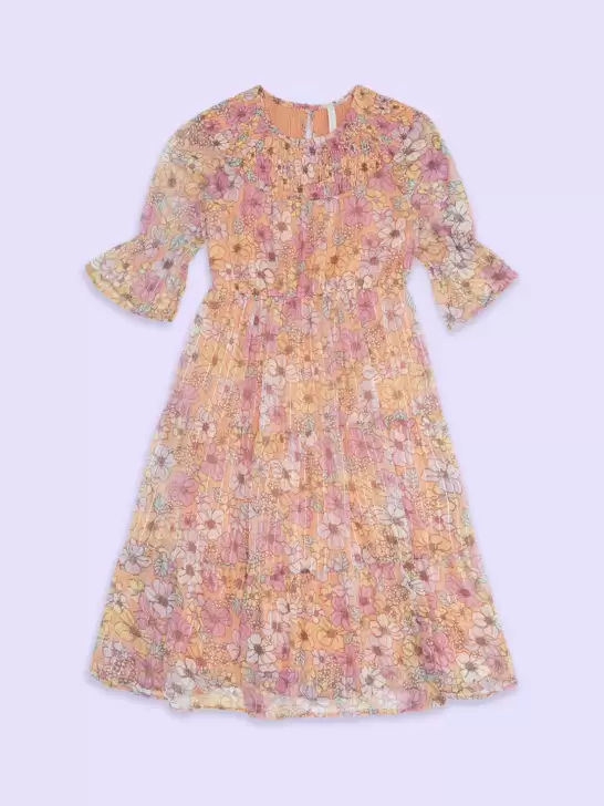 Bell Sleeves Floral Dress - image 6