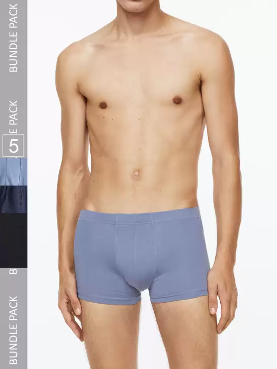 Men 5-Pack Cotton Short Trunks - image 6