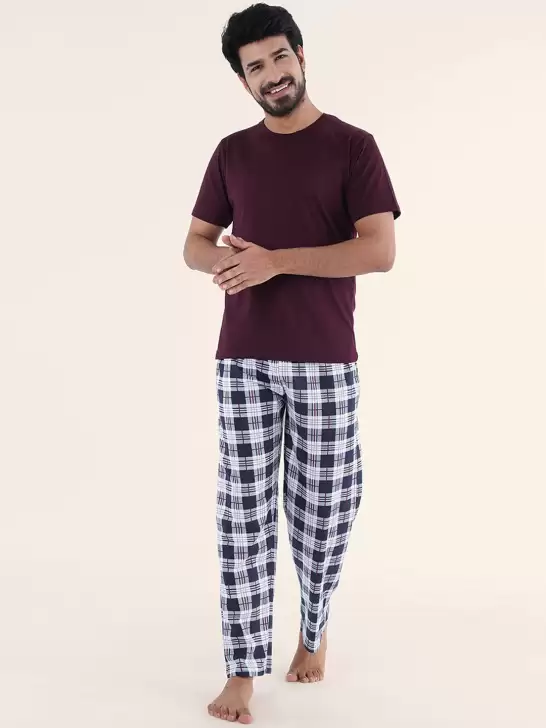 Men Pure Cotton Night suit - image 6