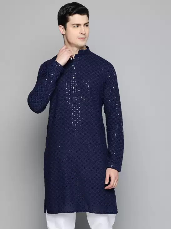 Men Ethnic Motifs Cotton Kurta - image 6
