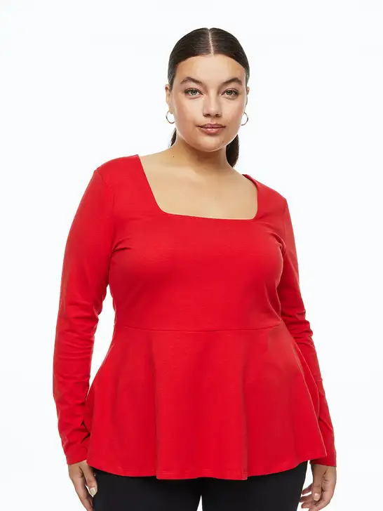 Women Plus Size Peplum Top - image 6
