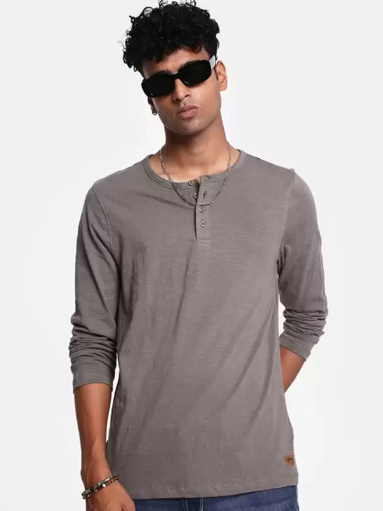 Pure Cotton Solid T-shirt - image 6