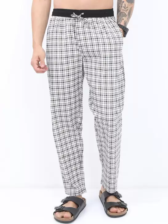 Men Checked Lounge Pants - image 6
