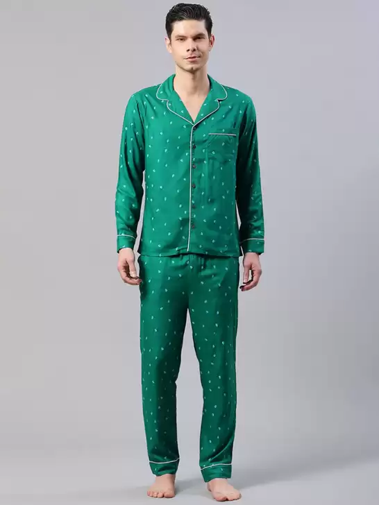 Men Printed Night Suit - image 6