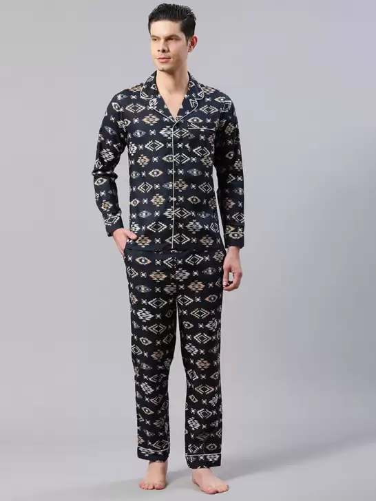 Men Printed Night Suit - image 6