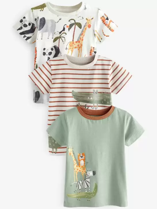 Infant Boys Pack Of 3 T-shirts - image 6